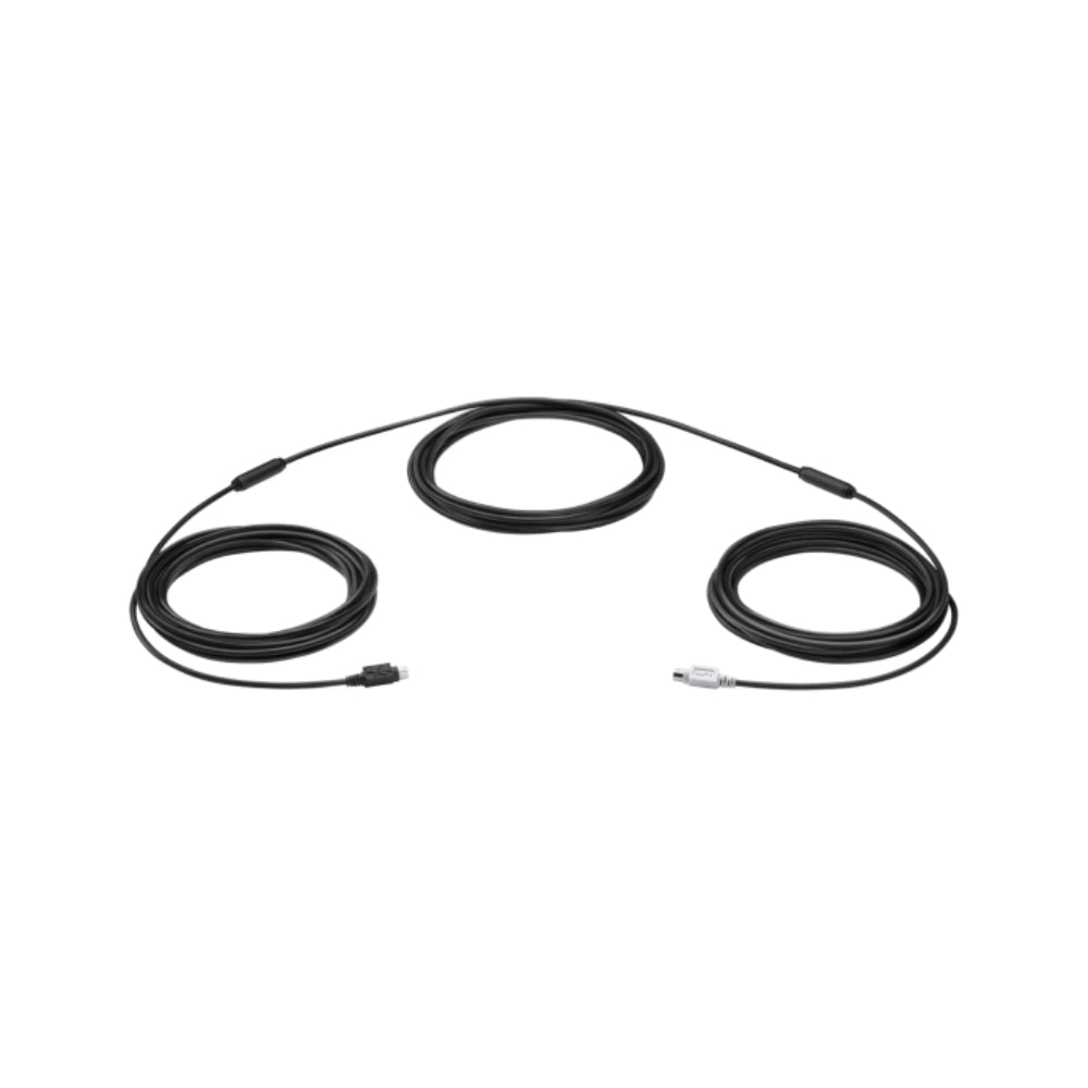 Logitech Group 15M Extended Cable For Group Cam | Seamless Connectivity for Large Conference Rooms