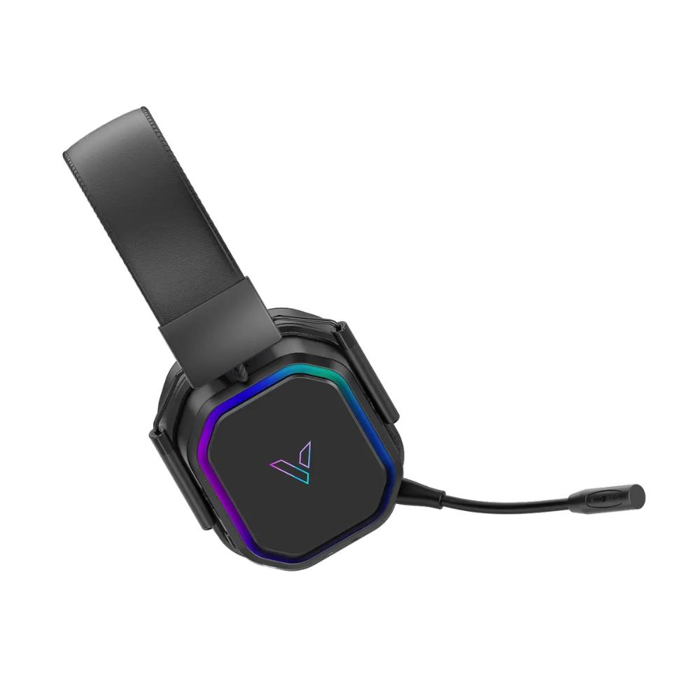 Rapoo VH850 Tri-Mode Wireless Gaming Headset | Bluetooth 5.3 | 2.4GHz Wireless | 3.5mm Wired | 50mm Graphene Drivers | RGB Lighting | Black