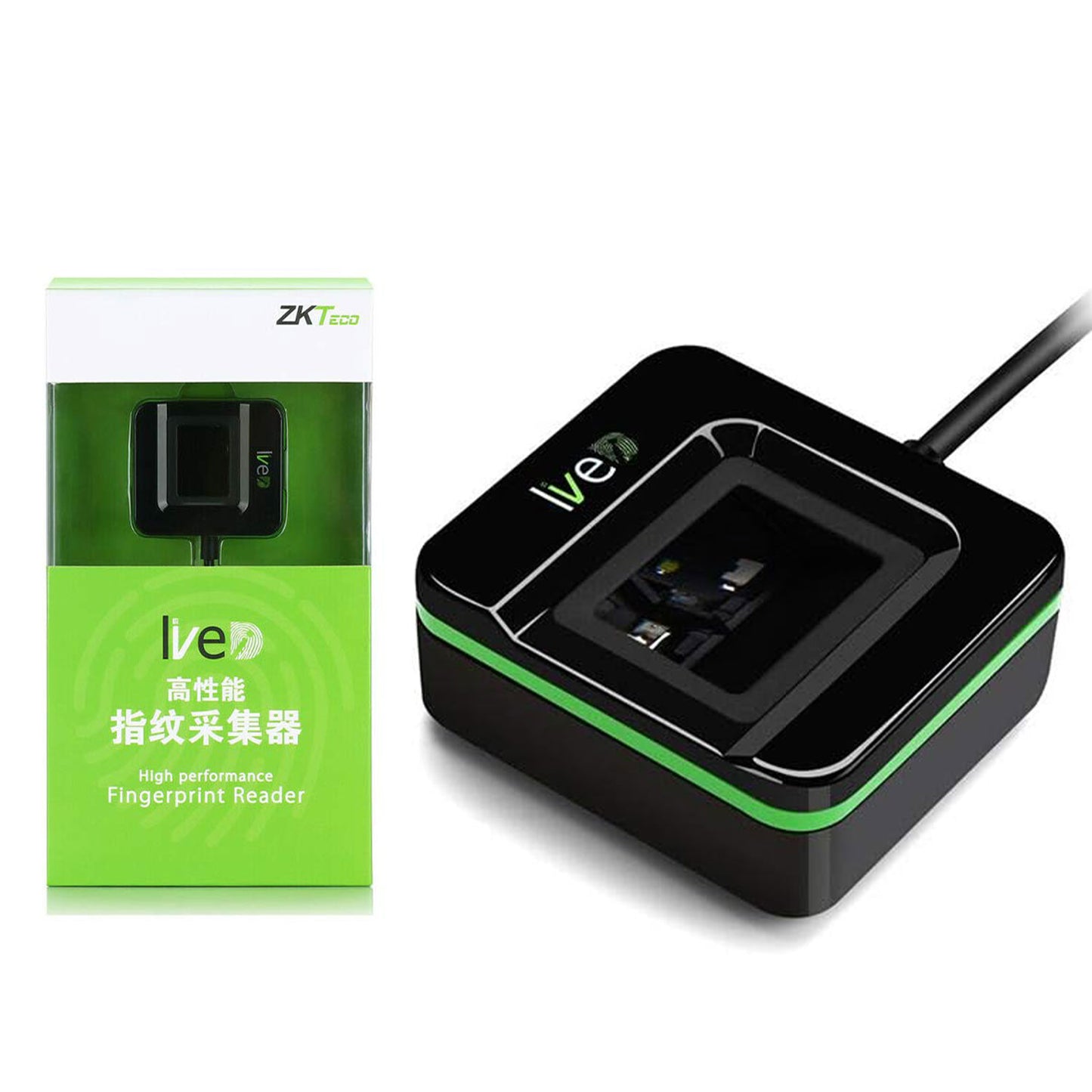 ZKTeco LIVE20R | High-Performance Fingerprint Reader | Multi-OS Support