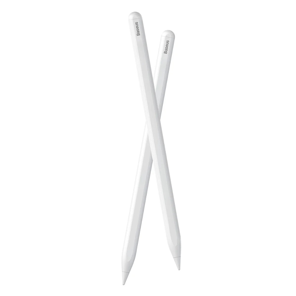 Baseus Smooth Writing 2 Series | Active Stylus Pen | Dual Charging (Wireless + Cabled) | Palm Rejection | Tilt Sensitivity | Ultra-Low Latency | LED Indicator | White | For iPads, Tablets, Smartphones