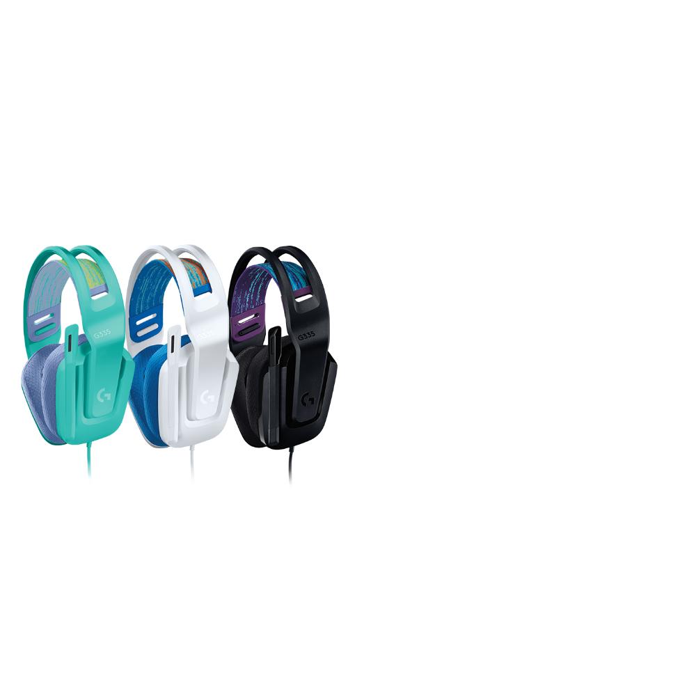 Logitech G335 Wired Gaming Headset | 3.5mm | 40mm Drivers | Lightweight 240g | Suspension Headband | Cardioid Microphone | PC, Xbox, PlayStation, Nintendo Switch & Mobile