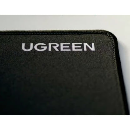 UGREEN CY016 Non-Slip Rubber Mouse Pad 40405 | 260 × 210mm | Smooth Fabric Surface | Natural Rubber Base | Black | Compact & Lightweight