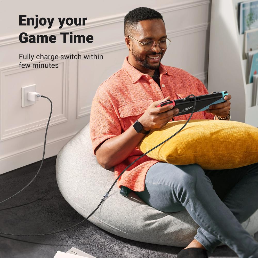 UGREEN US372 30205 USB-C Extension Cable | USB 3.2 Gen 2 | 10Gbps | 100W Fast Charging | 4K@60Hz | Type-C Male to Female | 3FT