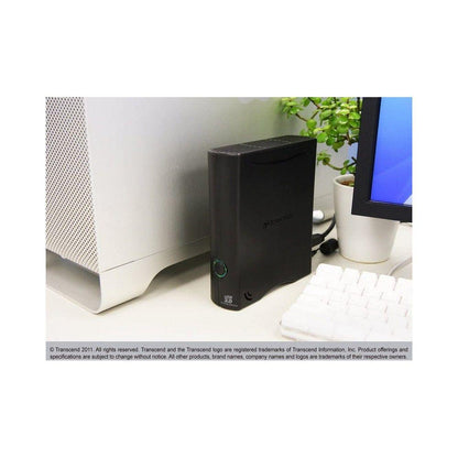 Transcend StoreJet 35T3 | Desktop External Hard Drive | USB 3.1 Gen 1, One-Touch Backup (4TB / 8TB)