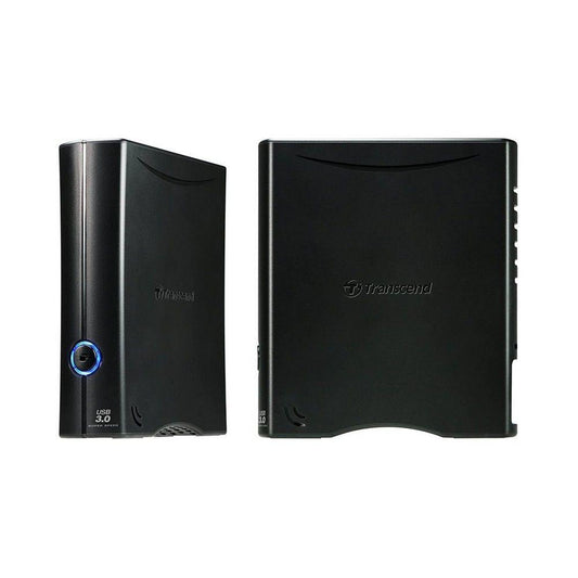 Transcend StoreJet 35T3 | Desktop External Hard Drive | USB 3.1 Gen 1, One-Touch Backup (4TB / 8TB)