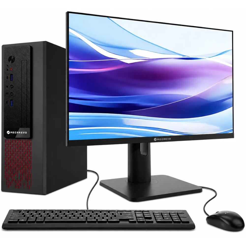Mechrevo P7 Desktop PC | Intel Core i5-13420H | 16GB DDR4 | 512GB SSD | Intel UHD Graphics | Windows 11 Pro | WiFi 6 | Bluetooth 5.2 | 23.8" FHD V2400 Monitor | Keyboard & Mouse