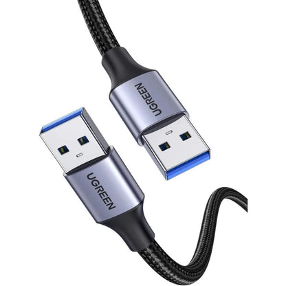 UGREEN US373 USB 3.0 Type-A to Type-A Male-to-Male Cable | 1 m & 2 m | Nylon Braided | 5 Gbps
