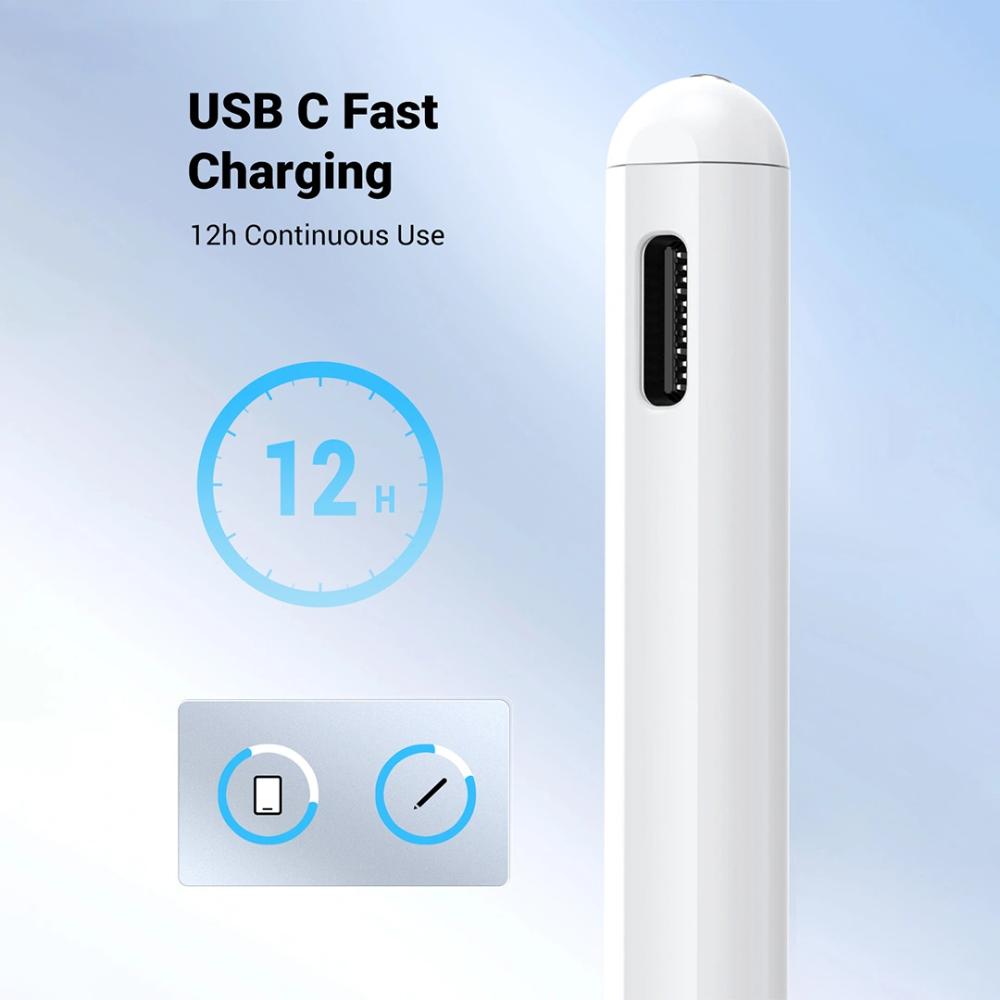 UGREEN LP452S 90915 Smart Stylus Pen for iPad | USB-C Rechargeable | Palm Rejection | Precise Digital Pen