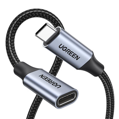 UGREEN US372 30205 USB-C Extension Cable | USB 3.2 Gen 2 | 10Gbps | 100W Fast Charging | 4K@60Hz | Type-C Male to Female | 3FT