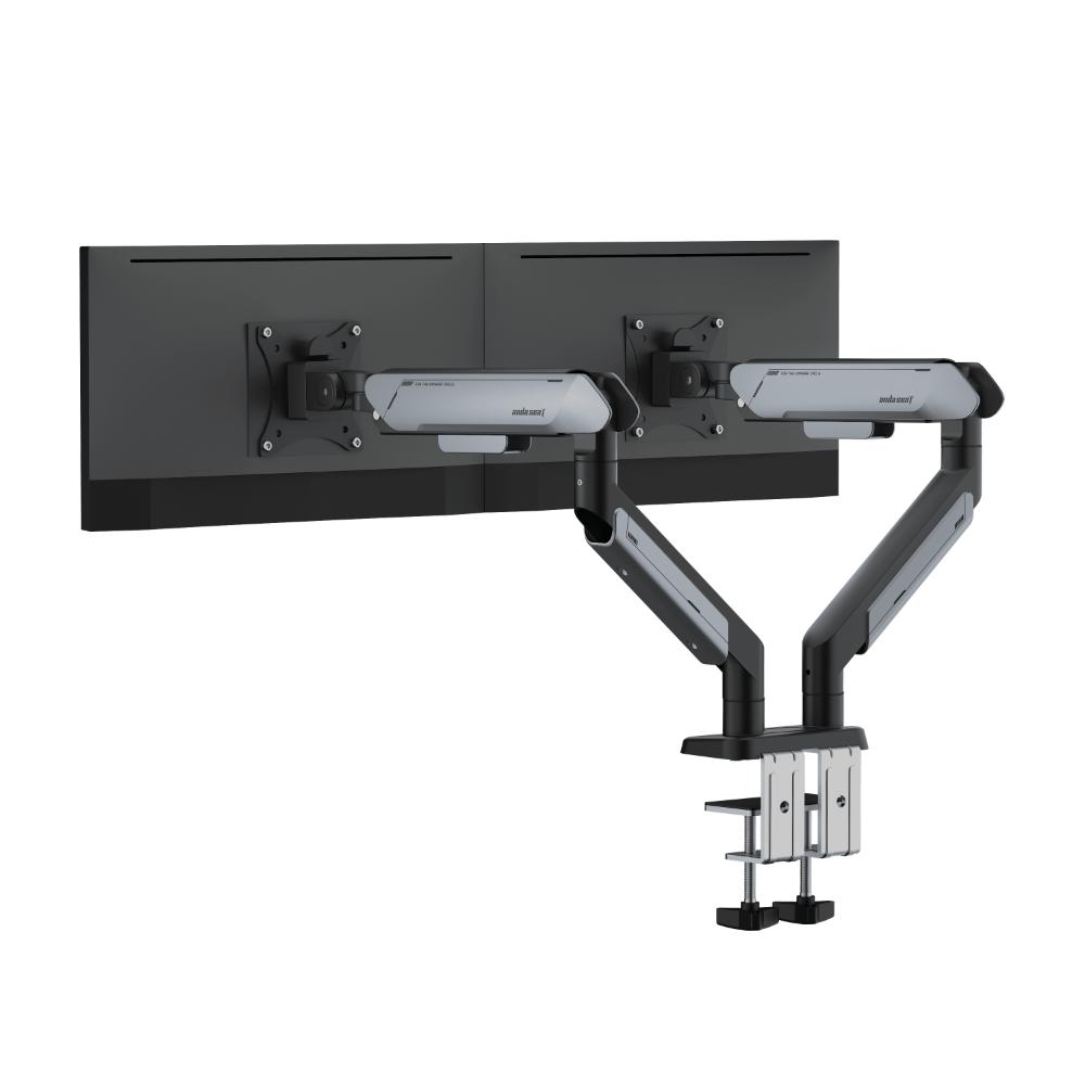 AndaSeat Stealth PRO II Duo A9-2S Ergonomic Dual Monitor Arm | Gas Spring | Dual 17"–42" Monitor Support | Up to 15kg Per Arm