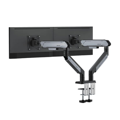 AndaSeat Stealth PRO II Duo A9-2S Ergonomic Dual Monitor Arm | Gas Spring | Dual 17"–42" Monitor Support | Up to 15kg Per Arm