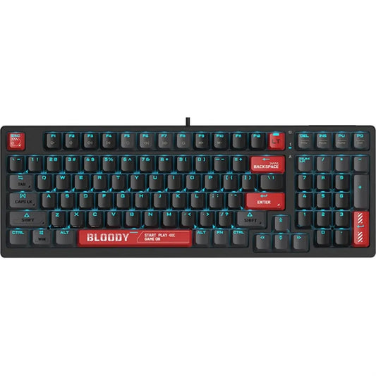 Bloody Alpha AT98 Optical Switch Mechanical Keyboard | Light Strike Optical Switch, RGB, USB, Bloody Red, US Layout