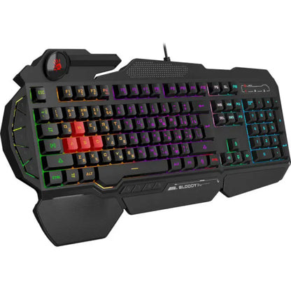 A4TECH B310N Bloody Neon Illuminated Gaming Keyboard | USB, Backlit, Full Size, Black, US Layout