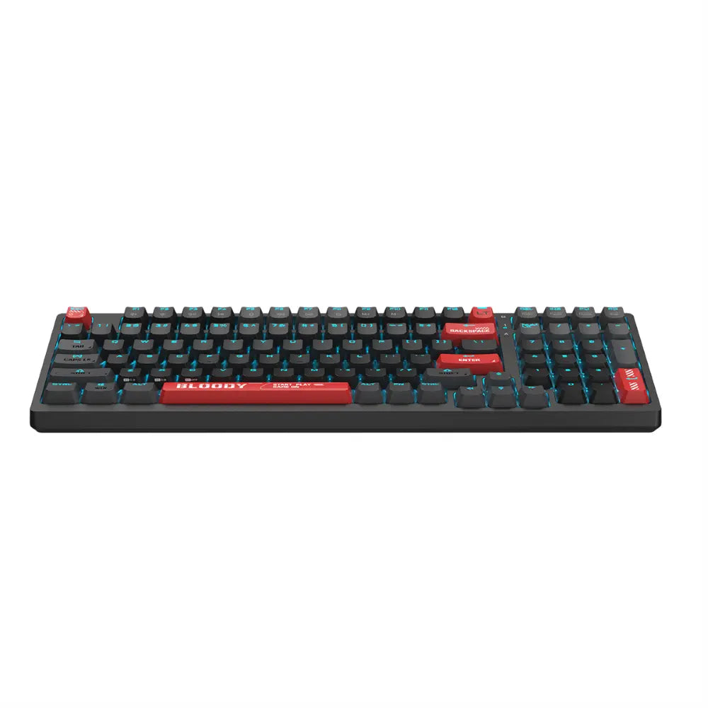 Bloody Alpha AT98 Optical Switch Mechanical Keyboard | Light Strike Optical Switch, RGB, USB, Bloody Red, US Layout
