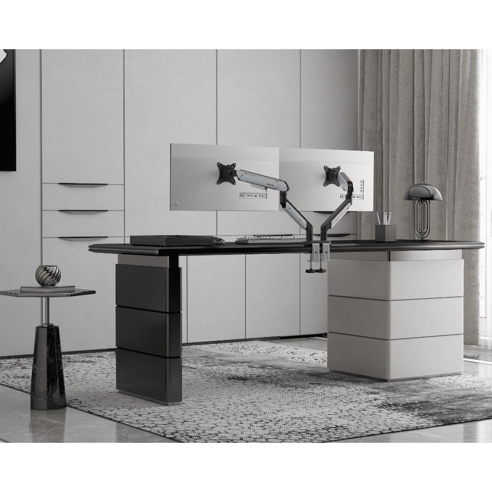 AndaSeat Stealth PRO II Duo A9-2S Ergonomic Dual Monitor Arm | Gas Spring | Dual 17"–42" Monitor Support | Up to 15kg Per Arm