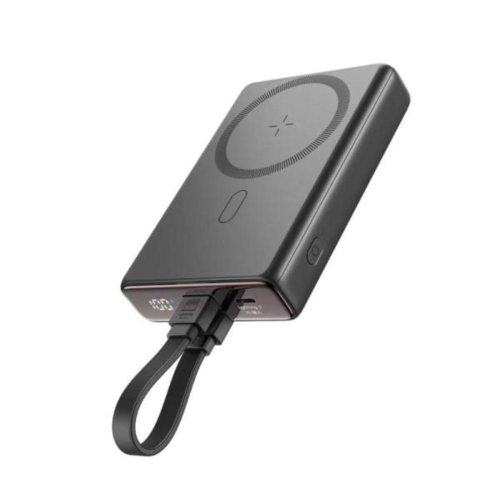 JOYROOM JR-PBM01 | 20W Wireless Power Bank 10000mAh with Built-in Cable & Kickstand | Black