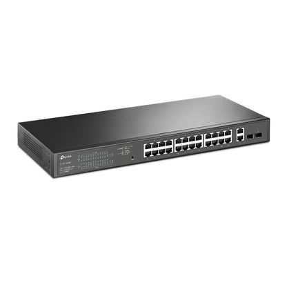 TP-Link TL-SG1428PE 28-Port Gigabit Easy Smart Switch with 24-Port PoE+ | High-Density PoE+, Smart Traffic Control, and Surveillance-Ready Reliability