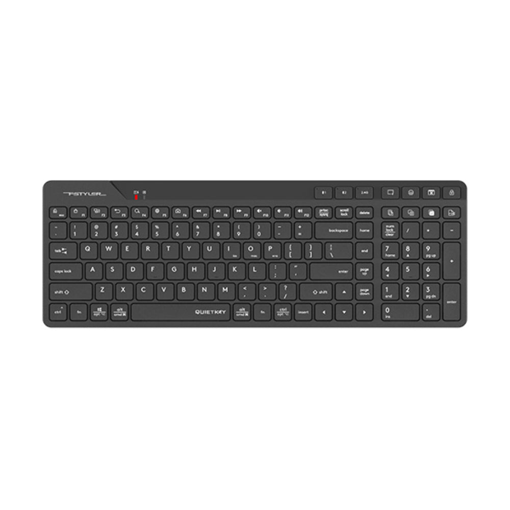 A4Tech FBK27C AS Fstyler | Dual Mode Wireless Keyboard, Bluetooth + 2.4G, Rechargeable, Compact Design