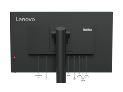 Lenovo ThinkVision T24i-30 24" LED Monitor | FHD 1920x1080 | IPS | Anti-Glare | HDMI, DP, VGA | Height Adjustable | USB Hub | 3Y