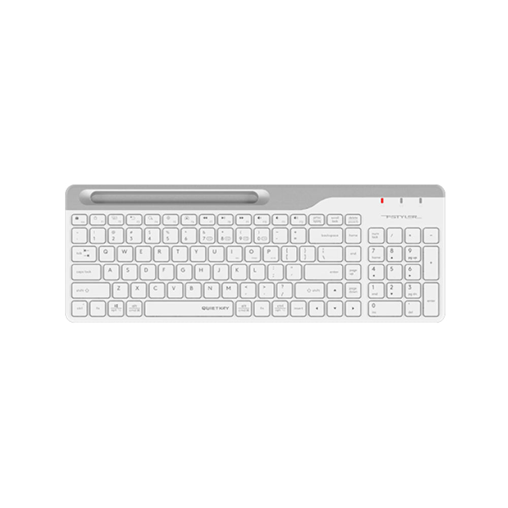A4Tech FBK25 Fstyler | Dual Mode Wireless Keyboard, Bluetooth + 2.4G, Slim Design, Rechargeable