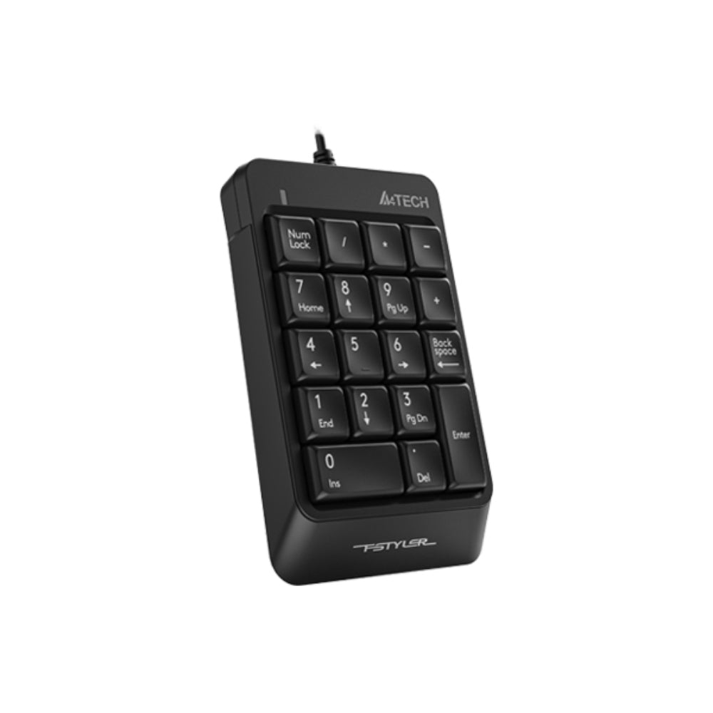 A4Tech FK13P Fstyler | USB Wired Keyboard, Slim Design, Spill-Resistant, Multimedia Keys