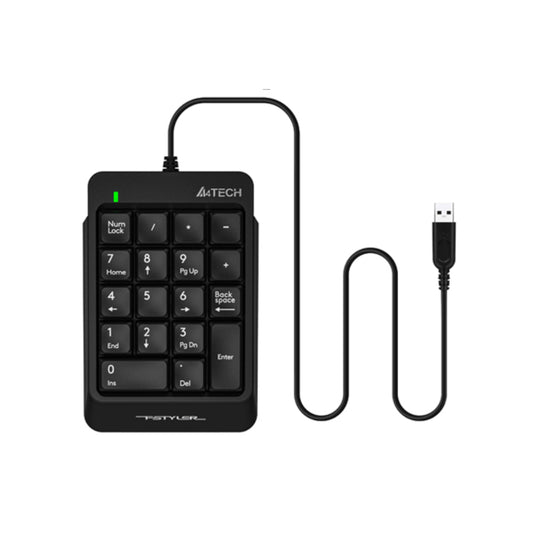 A4Tech FK13P Fstyler | USB Wired Keyboard, Slim Design, Spill-Resistant, Multimedia Keys