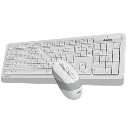 A4Tech FG1010S Fstyler | 2.4G Wireless Keyboard & Mouse Combo, Silent Click, Compact Design