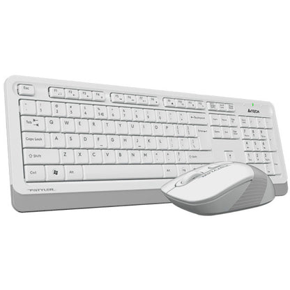 A4Tech FG1010S Fstyler | 2.4G Wireless Keyboard & Mouse Combo, Silent Click, Compact Design
