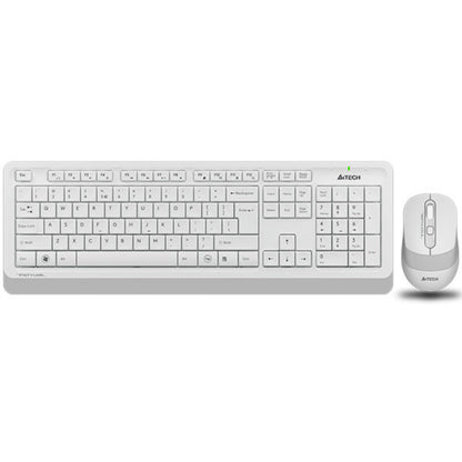 A4Tech FG1010S Fstyler | 2.4G Wireless Keyboard & Mouse Combo, Silent Click, Compact Design