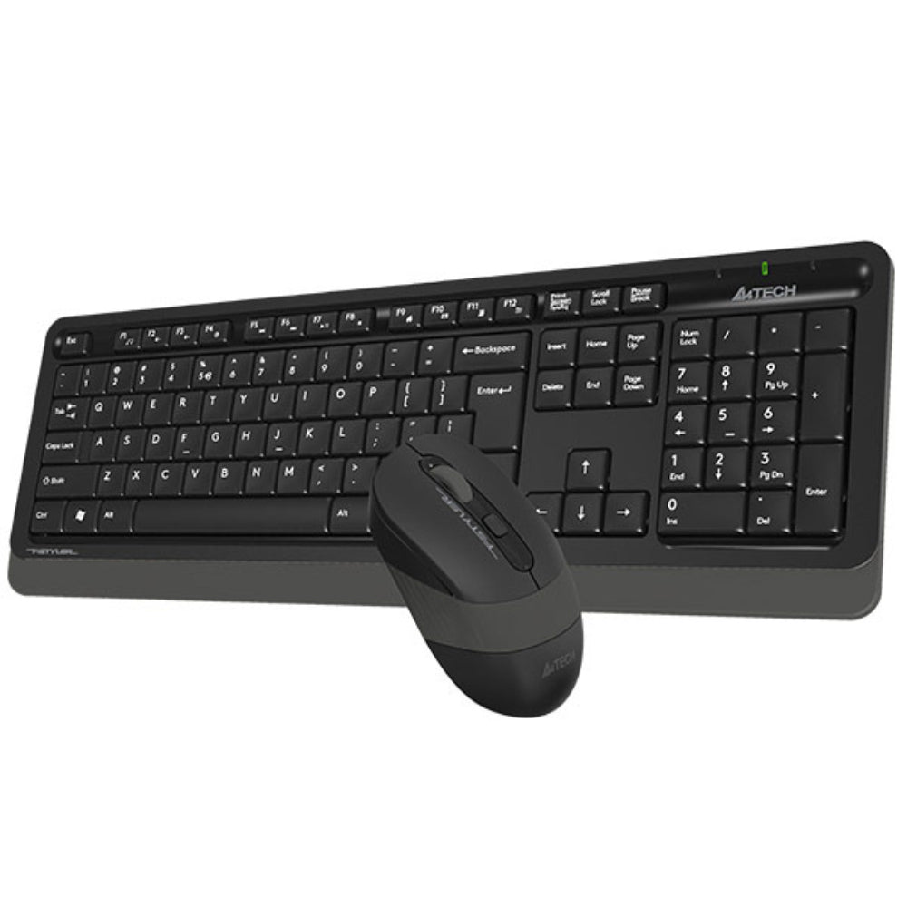 A4Tech FG1010S Fstyler | 2.4G Wireless Keyboard & Mouse Combo, Silent Click, Compact Design