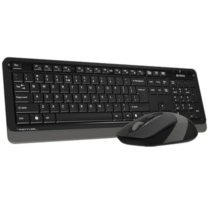 A4Tech FG1010S Fstyler | 2.4G Wireless Keyboard & Mouse Combo, Silent Click, Compact Design