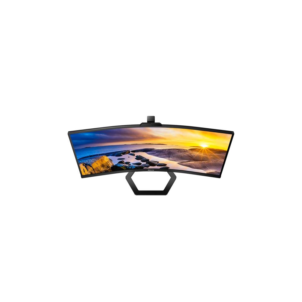 Philips 34E1C5600HE | 34" WQHD UltraWide Curved VA LCD Monitor with USB-C, 100Hz, 1ms MPRT, Built-in Webcam & Speakers