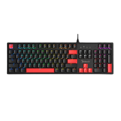 Bloody S520N Mechanical Gaming Keyboard | BLMS Red Switch, Hot-Swappable, Neon Backlit, USB, US Layout
