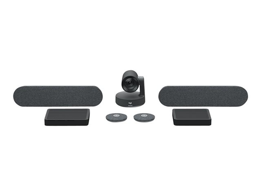 Logitech RALLY PLUS Premier modular video conferencing system for large and extra large rooms.