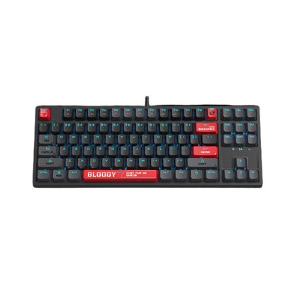 Bloody AT87 Alpha Optical Mechanical Keyboard | TKL 87 Keys, Light Strike Optical Switch, RGB, USB, Bloody Red, US Layout