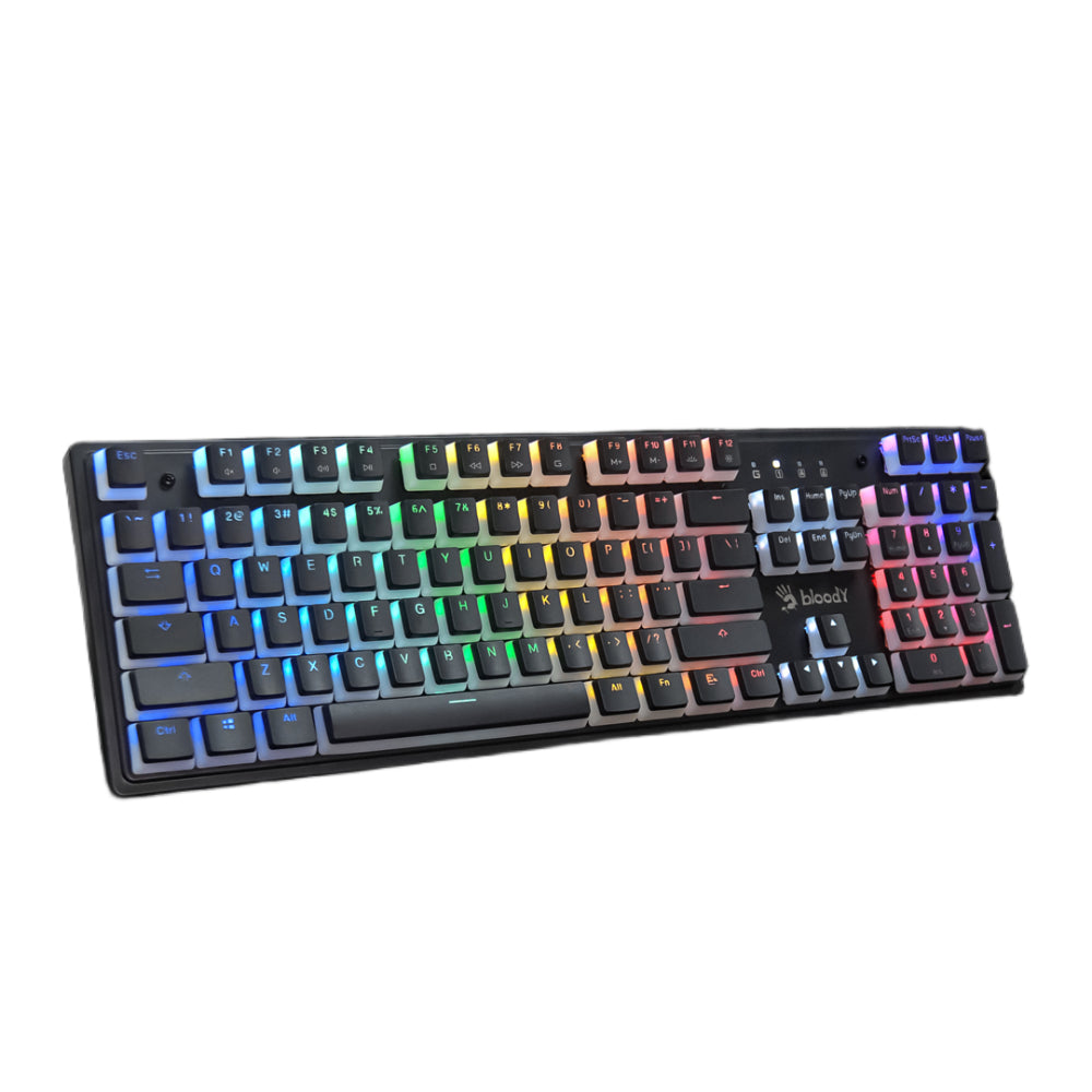 Bloody S520N Mechanical Gaming Keyboard | BLMS Red Switch, Hot-Swappable, Neon Backlit, USB, US Layout