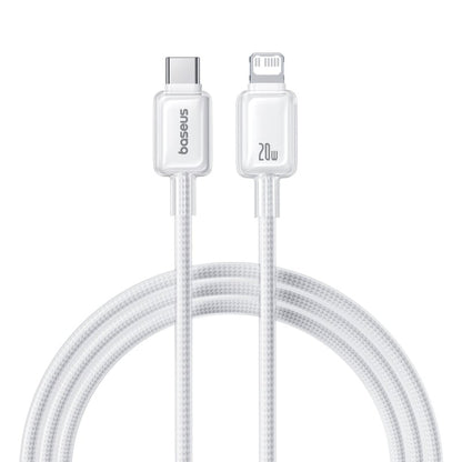 Baseus Crystal Shine Series | USB-C to Lightning Cable | 20W PD Fast Charging | 480Mbps Data | Braided | Glossy Metallic Finish | 1 Meter / 2 Meter | For iPhone, iPad, AirPods