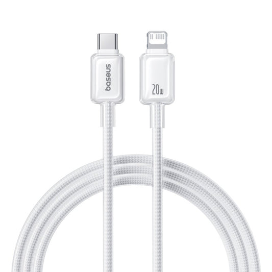 Baseus Crystal Shine Series | USB-C to Lightning Cable | 20W PD Fast Charging | 480Mbps Data | Braided | Glossy Metallic Finish | 1 Meter / 2 Meter | For iPhone, iPad, AirPods