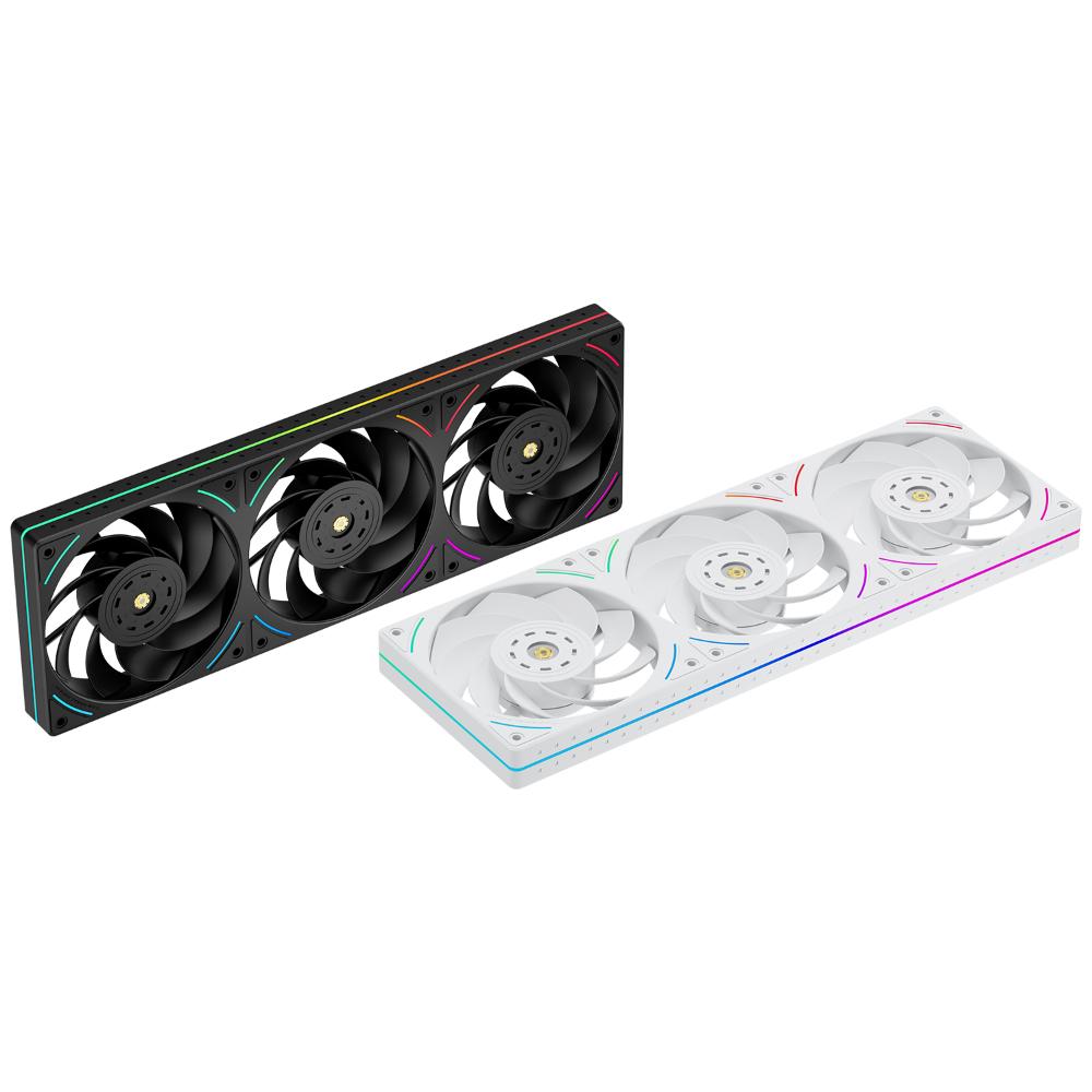 Thermalright TL-UB36R 360mm ARGB Case Fan Black & White | 3× 120mm Fan Design | 2150RPM | 69×3 CFM | 5V ARGB | PWM | S-FDB V2