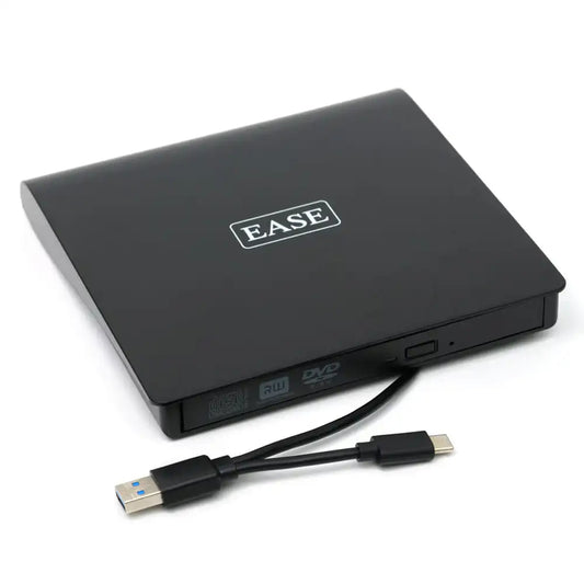 Ease Mobile External DVD Writer | Portable USB Optical Drive for Movies, Music, Data & More