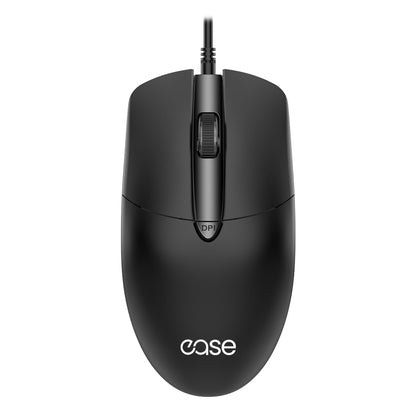 EASE EM140 | Wired Optical Mouse | Silent Clicks | Adjustable DPI | Ambidextrous | Plug & Play