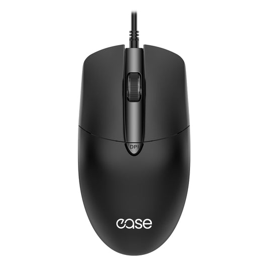 EASE EM140 | Wired Optical Mouse | Silent Clicks | Adjustable DPI | Ambidextrous | Plug & Play