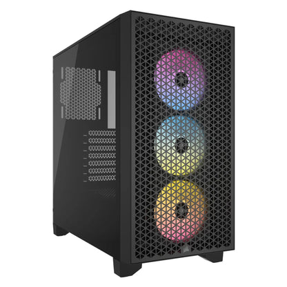 CORSAIR 3000D RGB AIRFLOW Mid-Tower PC Case | Black | Exceptional Cooling with Vibrant RGB