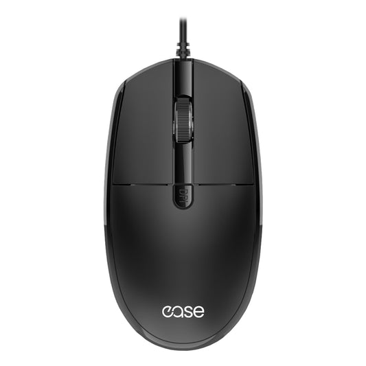 EASE EM120 | Wired Optical Mouse | 1200–1600 DPI | Ambidextrous | Plug & Play