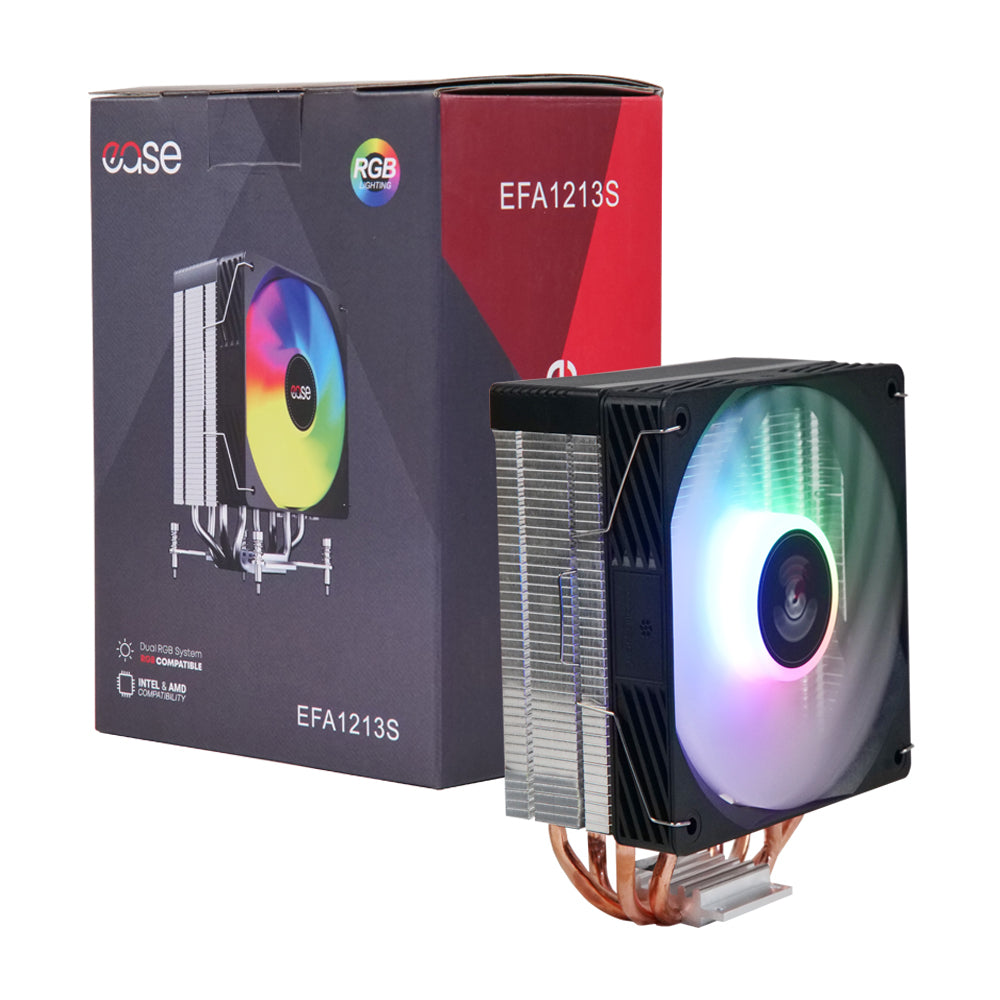 EASE EFA1213S RGB Cooler | 4 Heatpipe High-Performance CPU Air Cooler | Up to 200W TDP Support