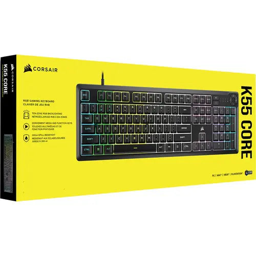 CORSAIR K55 CORE RGB Gaming Keyboard | Black