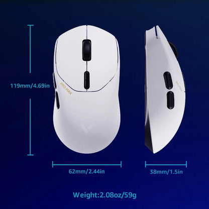 Rapoo VT1 Pro Max Wireless Gaming Mouse | 45,000 DPI | 8K Wired / 4K Wireless | 750 IPS | 50G Acceleration | 59g Ultralight | 60M Omron Switches