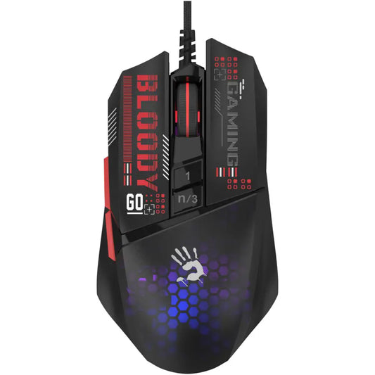 Bloody W60 Max Mini | RGB Gaming Wired Mouse – Honeycomb Design (USB Black Activated)
