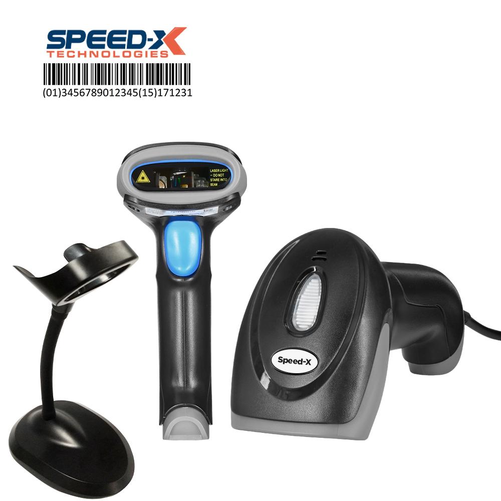 Speed-X 8400 1D Laser Handheld Barcode Scanner | USB Plug-and-Play ...