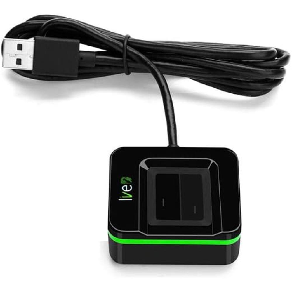 ZKTeco Live20R High Performance Fingerprint Reader | USB Biometric Scanner | Android, iOS, Windows & Linux Supported